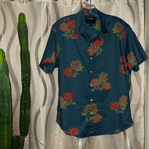 BONOBOS stretch slim fit short sleeve button down size medium 😍